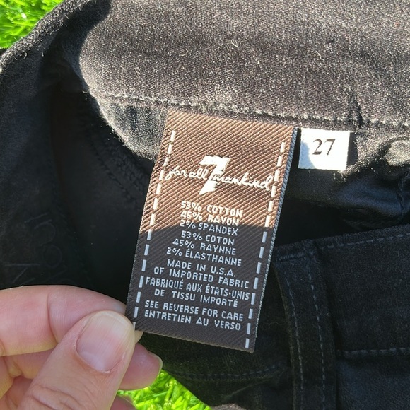 7 FOR ALL MANKIND Skinny Bootcut Pants size 27 - Picture 5 of 8